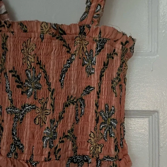 Joie Jolene Smocked Sleeveless Midi Dress - Picture 4 of 5